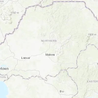 Map showing location of Binkolo (8.952250, -11.980290)