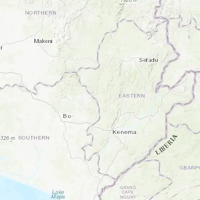 Map showing location of Boajibu (8.187630, -11.340260)