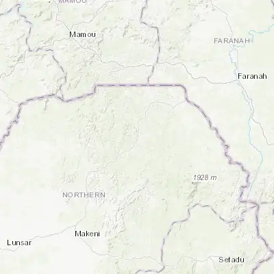 Map showing location of Kabala (9.588930, -11.552560)