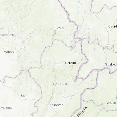 Map showing location of Koyima (8.705520, -11.022410)