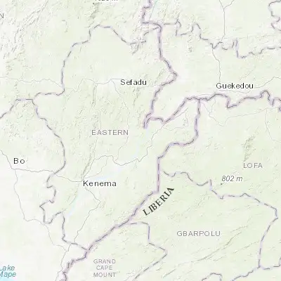 Map showing location of Manowa (8.173920, -10.748340)