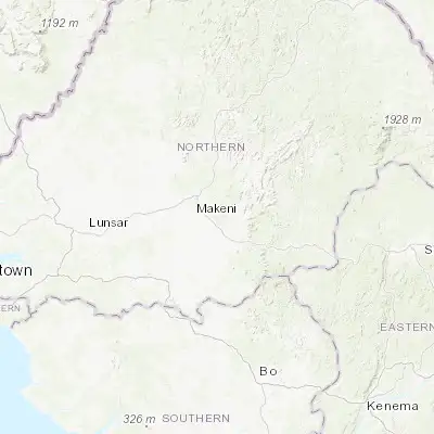 Map showing location of Masingbi (8.781970, -11.951710)