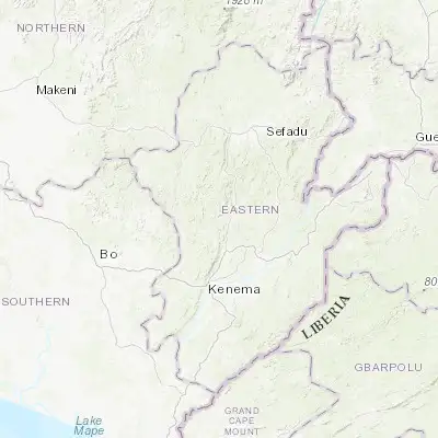 Map showing location of Panguma (8.185070, -11.132900)
