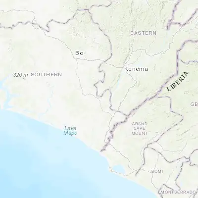 Map showing location of Potoru (7.505960, -11.478970)
