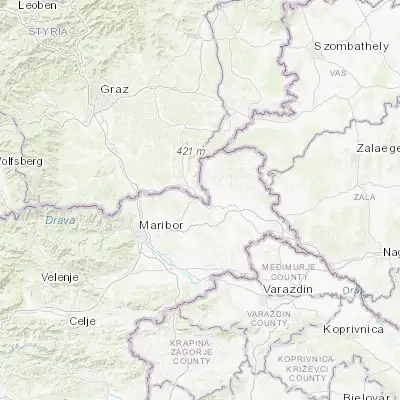 Map showing location of Gornja Radgona (46.673330, 15.992220)