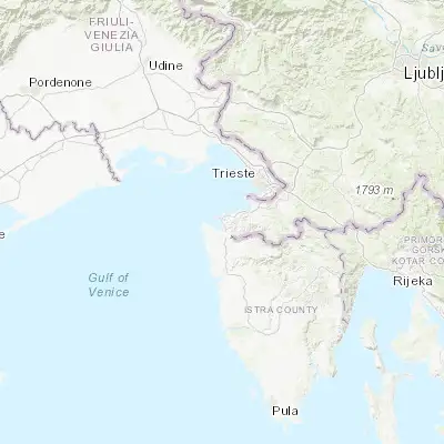 Map showing location of Lucija (45.505260, 13.602400)