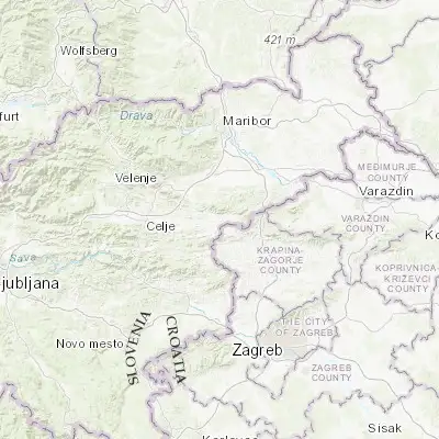 Map showing location of Rogaška Slatina (46.237500, 15.639720)
