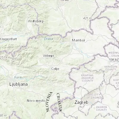 Map showing location of Slovenske Konjice (46.336670, 15.425830)