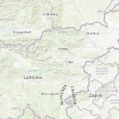 Map showing location of Žalec (46.251510, 15.164820)