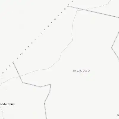 Map showing location of Dhuusamarreeb (5.535970, 46.386660)