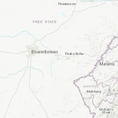 Map showing location of Botshabelo (-29.267370, 26.725950)