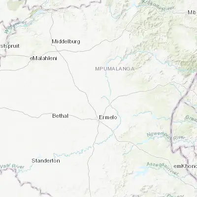 Map showing location of Breyten (-26.301760, 29.986960)