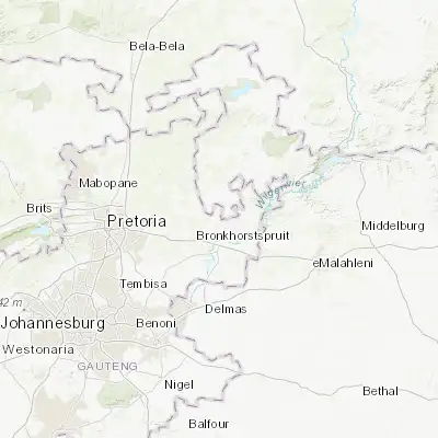 Map showing location of Ekangala (-25.696190, 28.749180)