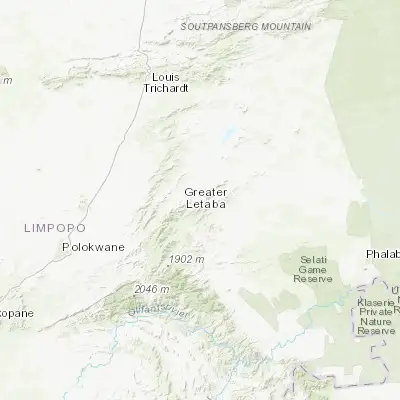 Map showing location of Ga-Kgapane (-23.643780, 30.223240)