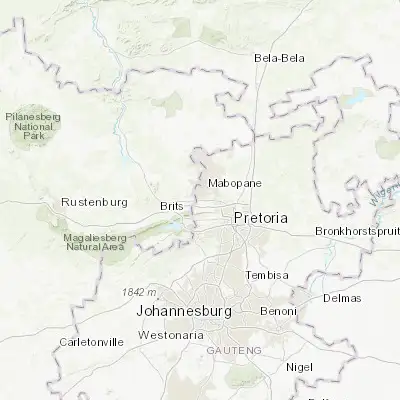 Map showing location of Ga-Rankuwa (-25.616920, 27.994710)