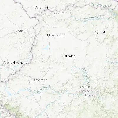 Map showing location of Glencoe (-28.178270, 30.147020)