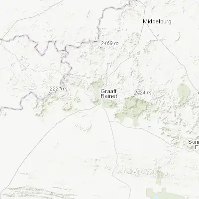 Map showing location of Graaff-Reinet (-32.252150, 24.530750)