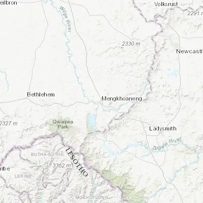 Map showing location of Harrismith (-28.272760, 29.129460)