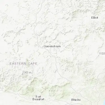 Map showing location of Ilinge (-31.976760, 27.042670)