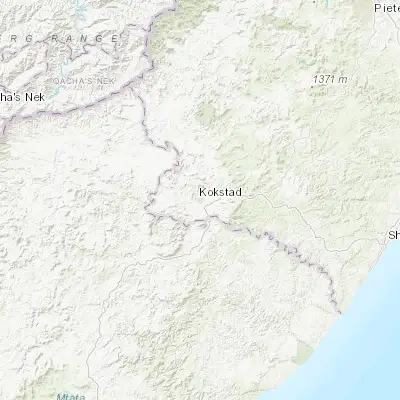 Map showing location of Kokstad (-30.547230, 29.424120)