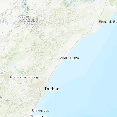 Map showing location of KwaDukuza (-29.328160, 31.289540)