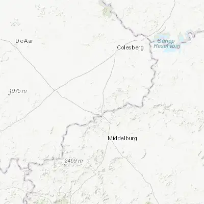 Map showing location of Noupoort (-31.187360, 24.949910)