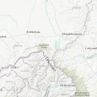 Map showing location of Phuthaditjhaba (-28.524230, 28.815820)