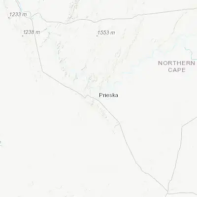 Map showing location of Prieska (-29.668030, 22.742510)