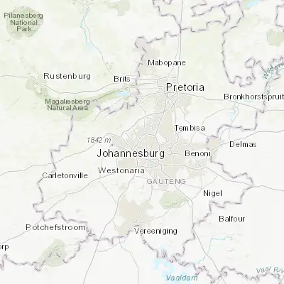 Map showing location of Randburg (-26.094100, 28.001230)