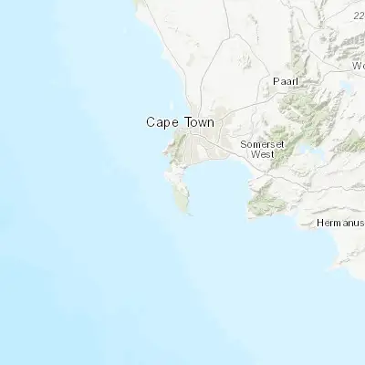Map showing location of Simon's Town (-34.193400, 18.435850)
