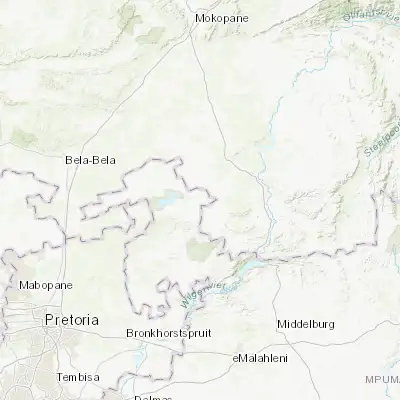 Map showing location of Siyabuswa (-25.113190, 29.044540)