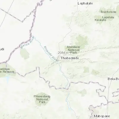 Map showing location of Thabazimbi (-24.591650, 27.411550)