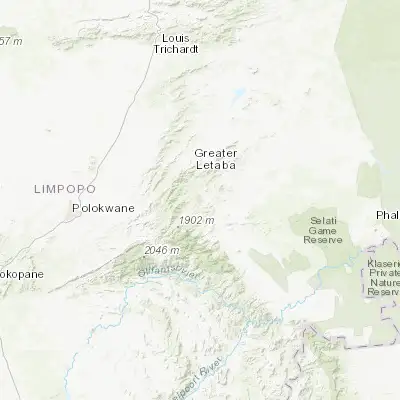Map showing location of Tzaneen (-23.833220, 30.163510)