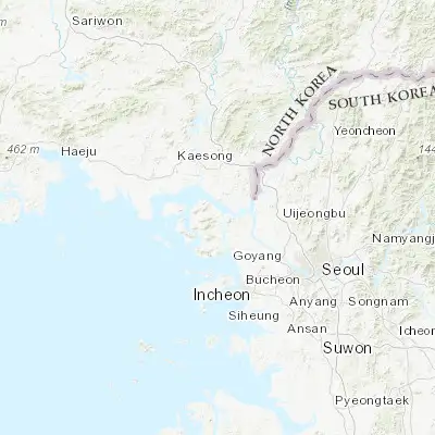 Map showing location of Ganghwa-gun (37.747220, 126.485560)
