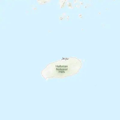 Map showing location of Jeju City (33.509720, 126.521940)