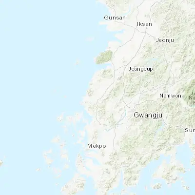 Map showing location of Yeonggwang (35.278140, 126.511810)