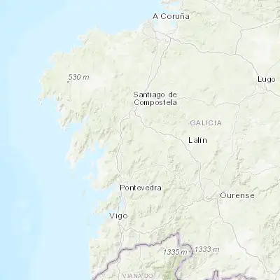 Map showing location of A Estrada (42.689110, -8.488420)