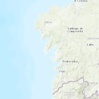 Map showing location of A Pobra do Caramiñal (42.602950, -8.938240)
