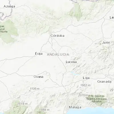 Map showing location of Aguilar (37.514760, -4.657170)