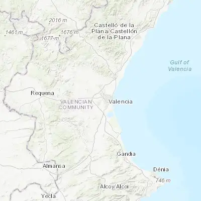 Map showing location of Alaquàs (39.455680, -0.461000)