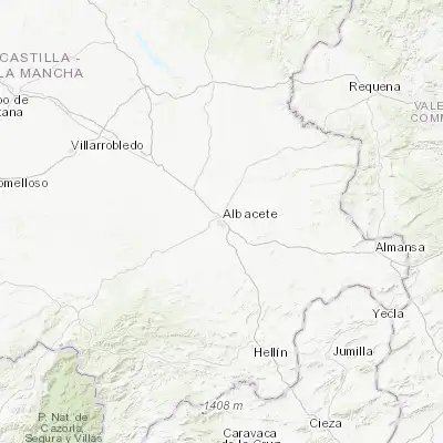 Map showing location of Albacete (38.994240, -1.856430)