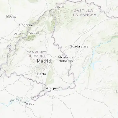 Map showing location of Alcalá de Henares (40.482050, -3.359960)