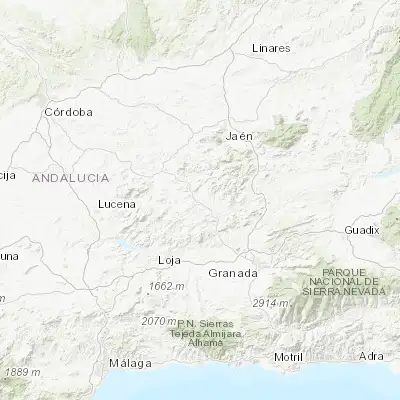 Map showing location of Alcalá la Real (37.461400, -3.923010)