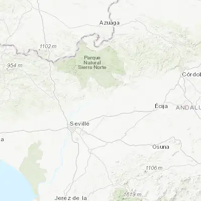 Map showing location of Alcolea del Río (37.615060, -5.666940)