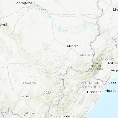 Map showing location of Alcorisa (40.892100, -0.381430)