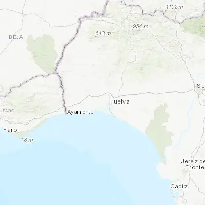 Map showing location of Aljaraque (37.269890, -7.023130)