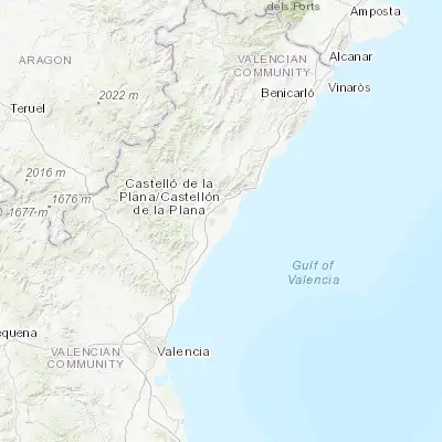 Map showing location of Almassora (39.947290, -0.063130)
