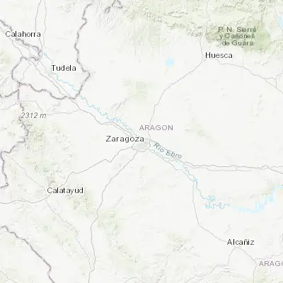 Map showing location of Almozara (41.661240, -0.901690)