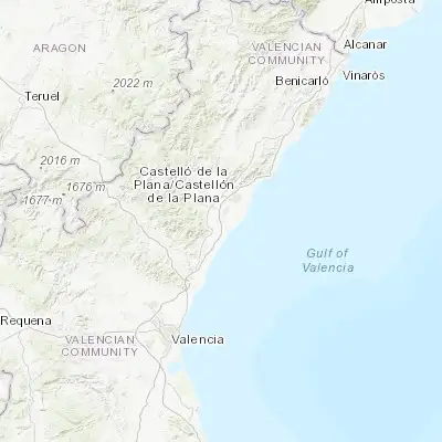 Map showing location of Alquerías del Niño Perdido (39.894660, -0.129430)