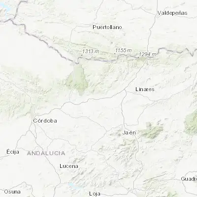 Map showing location of Andújar (38.039220, -4.050770)